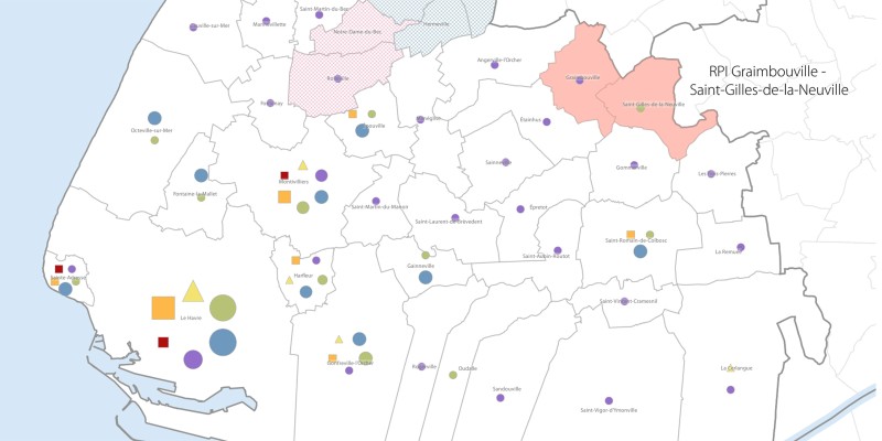 Les établissements scolaires dans la Communauté urbaine du Havre