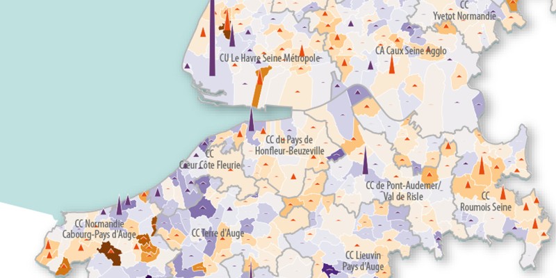 Evolution de la population dans l'estuaire de la Seine