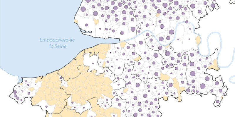 La culture du lin dans l'estuaire de la Seine - Surface