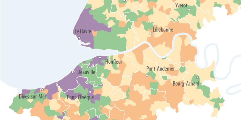 Répartition des véhicules immatriculés selon les vignettes crit'air dans l'estuaire de la Seine