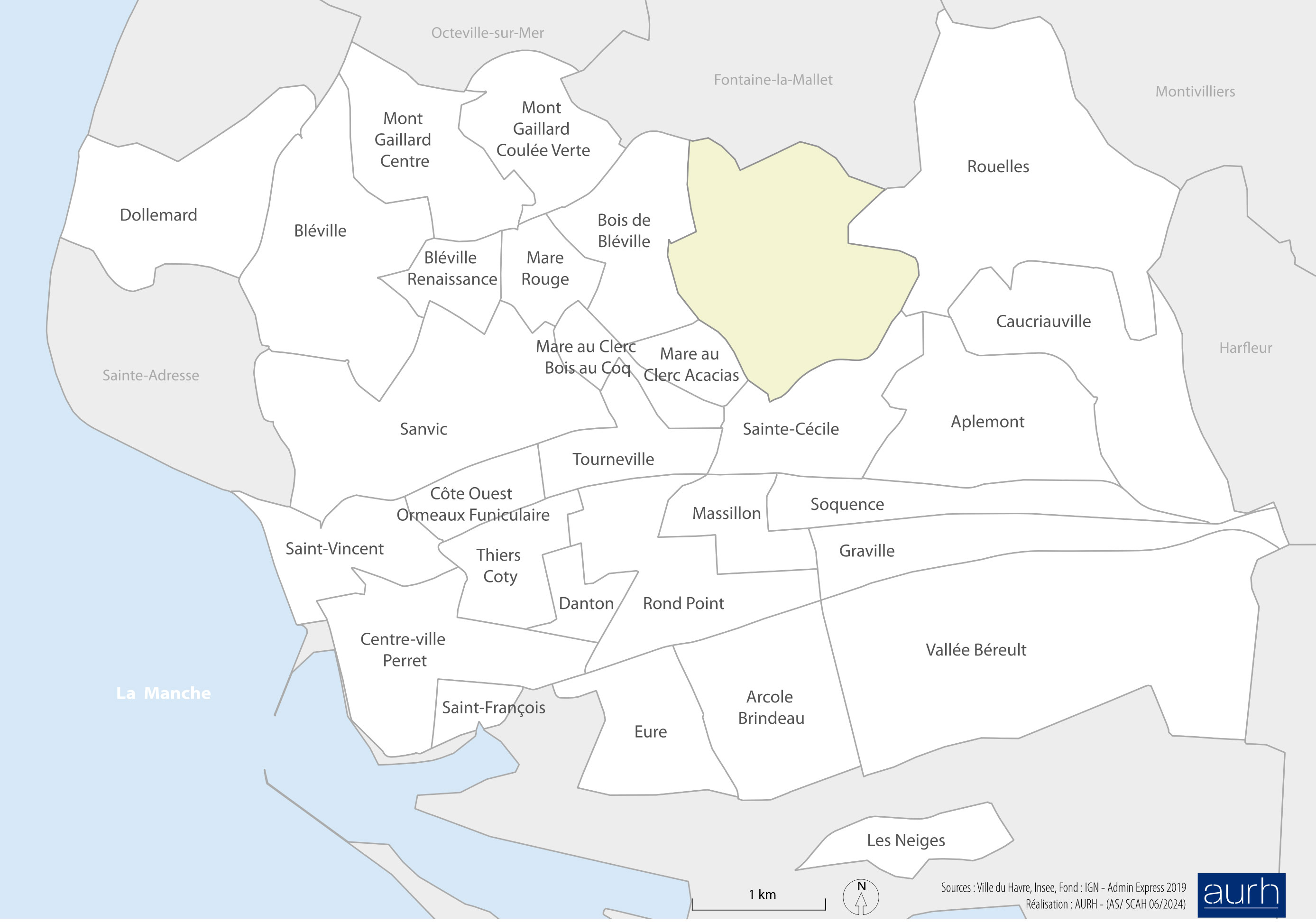 Les quartiers du Havre